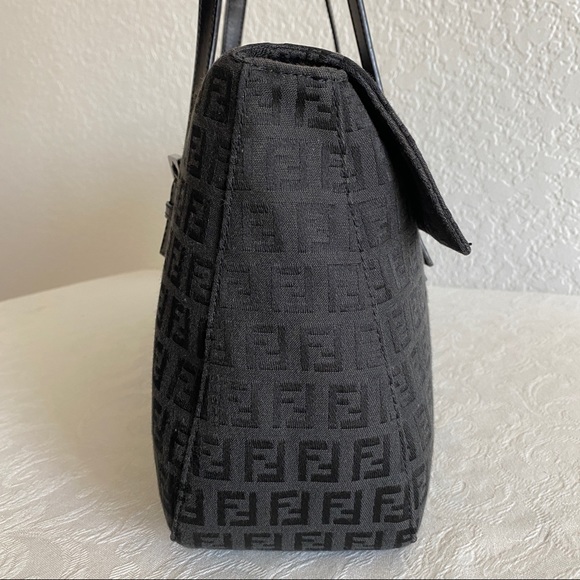 Fendi Zucchino canvas large shoulder bag - Picture 5 of 12